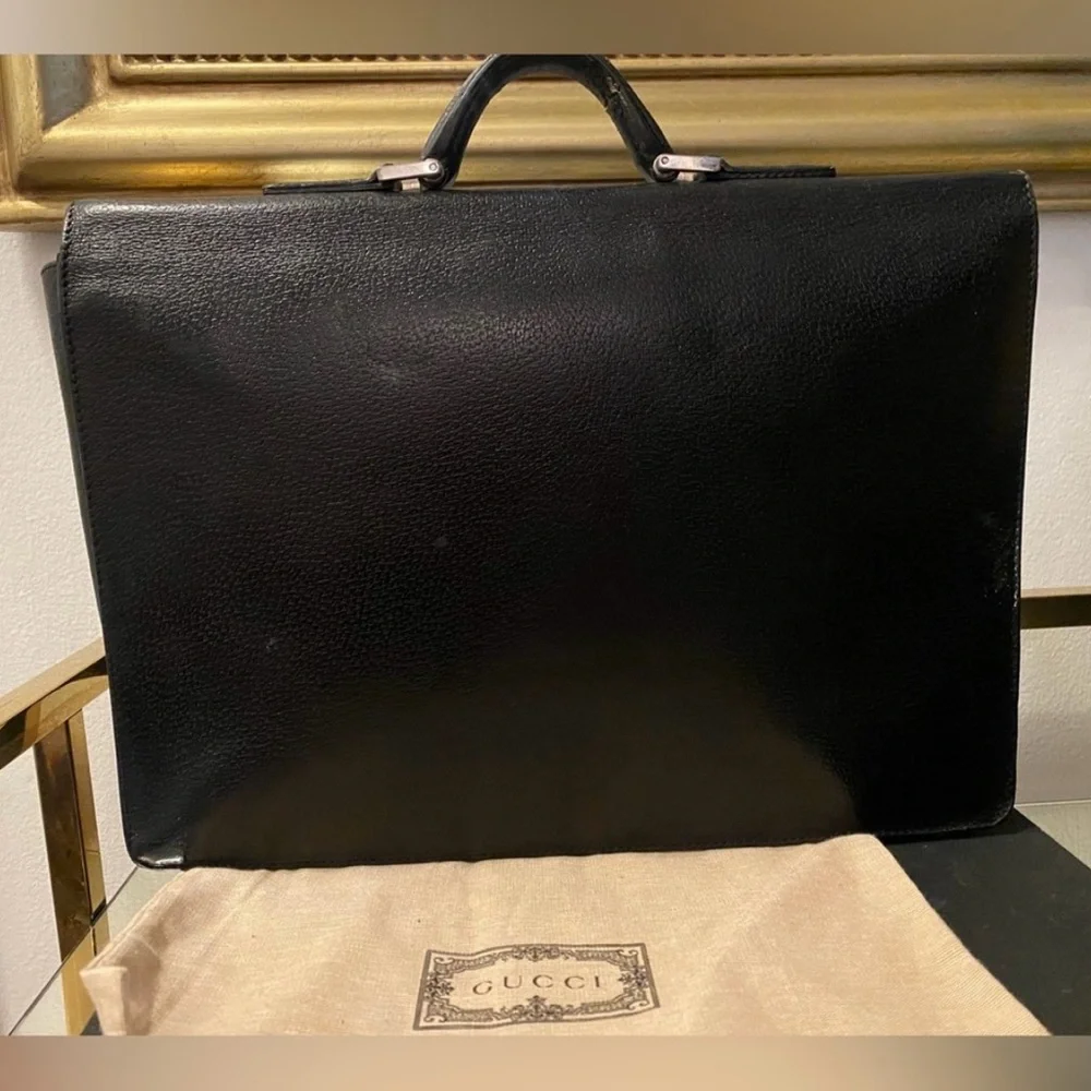 Gucci leather briefcase in great condition